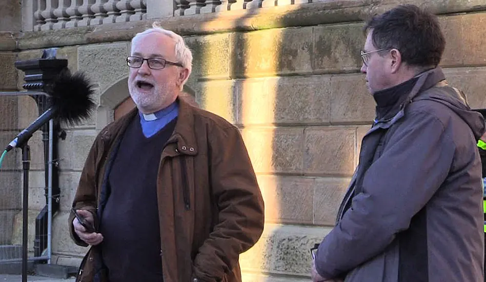 People Gather In Belfast To Condemn Russian Action In Ukraine