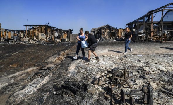 Firefighters Battle Two Massive Wildfires In Florida Panhandle