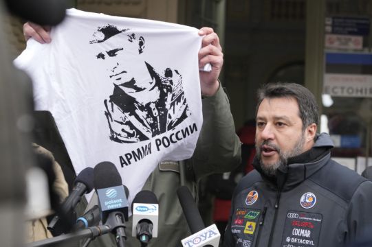 ‘Your Friend Putin’: Italian Right-Winger Salvini Confronted During Poland Visit