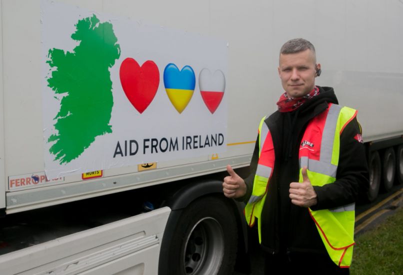 Irish Truckers Leave For Ukraine With 500 Tonnes Of Aid