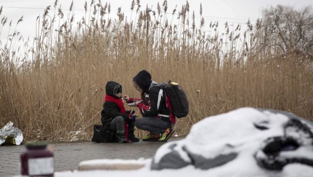 Ukrainians Flee Besieged Cities As Conditions Worsen