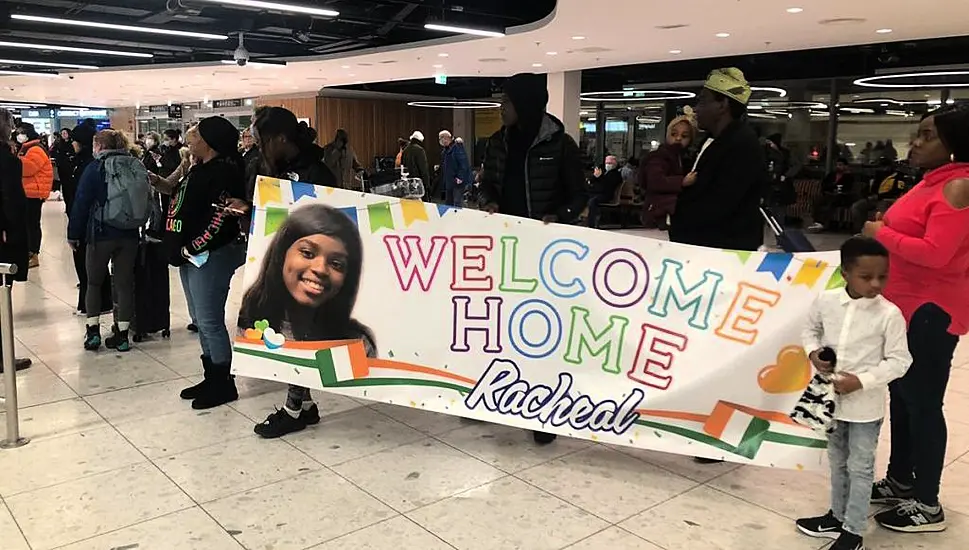 Joy At Dublin Airport As Irish Student Racheal Diyaolu Arrives Home From Ukraine