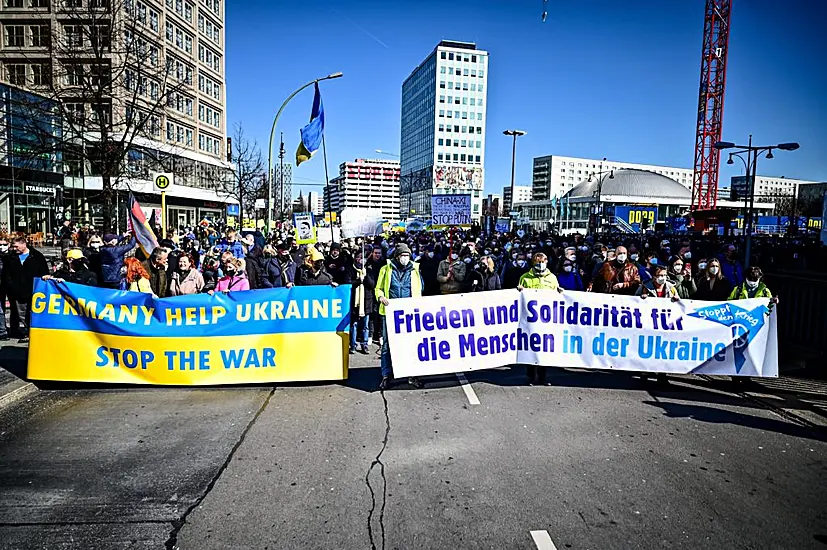 Anti-War Protests Held Across Europe