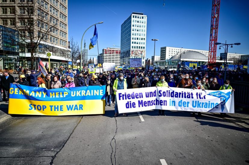 Anti-War Protests Held Across Europe