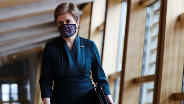 Sturgeon Delays Ditching Face Masks After Rise In Scottish Covid Cases