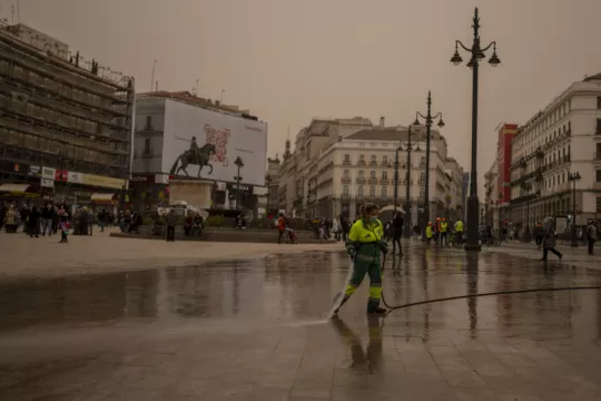 Saharan Dust Storm Covering Spain Spreads To France And Portugal