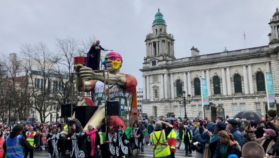 St Patrick’s Day Parade Returns To Belfast After Pandemic Absence