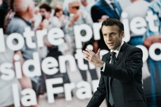 Macron Unveils Vision For Second Term In First Big Election Campaign Event