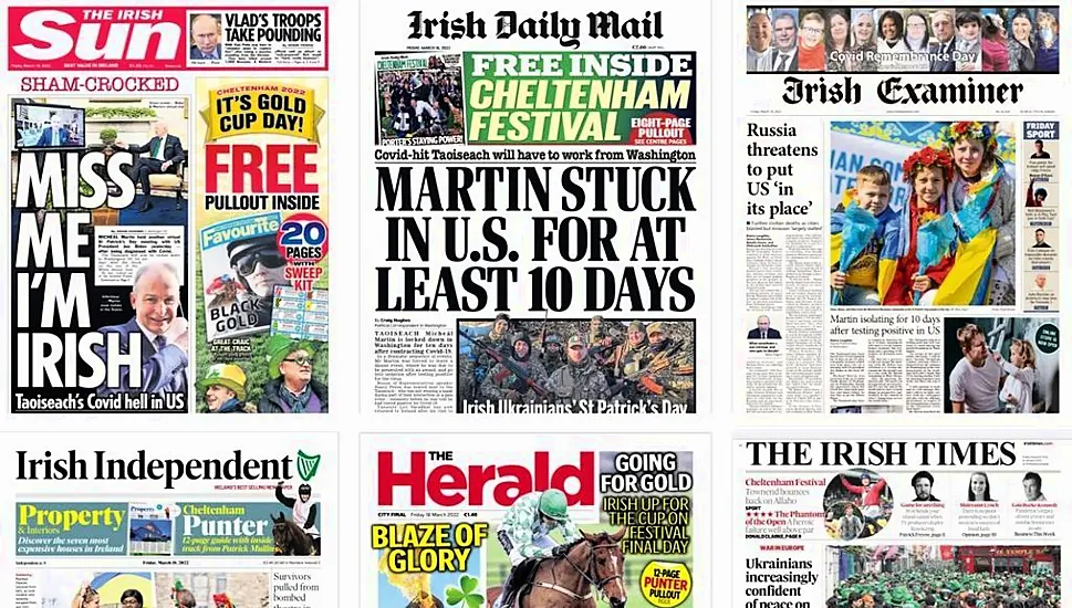 What The Papers Say: Friday’s Front Pages