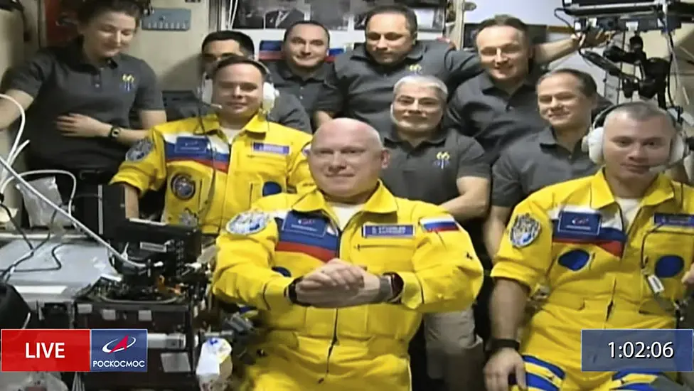 Russia Ridicules Idea That Cosmonauts Wore Yellow In Support Of Ukraine