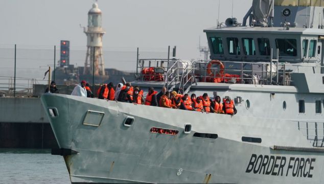 Babies And Young Children Carried To Safety As Migrant Channel Crossings Continue
