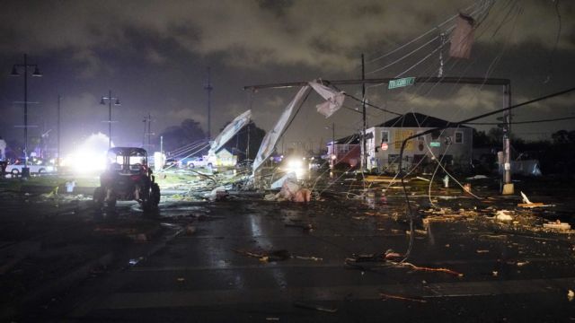 At Least One Dead As Tornado Rips Through New Orleans