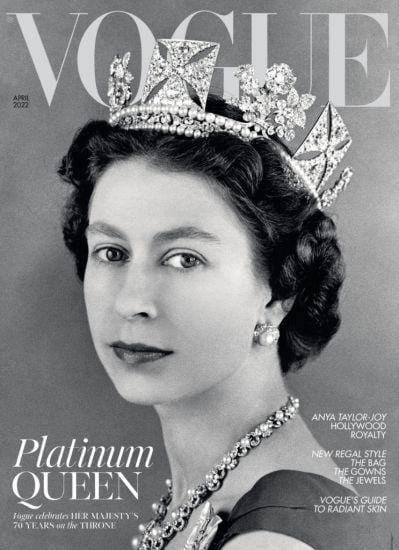 Britain's Queen Elizabeth To Feature On Vogue Cover In Platinum Jubilee Special