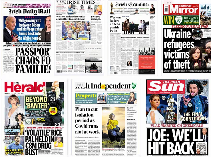 What The Papers Say: Friday's Front Pages