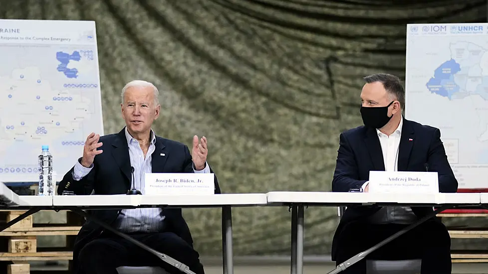 Joe Biden Praises Poland For Helping Millions Of Ukrainian Refugees