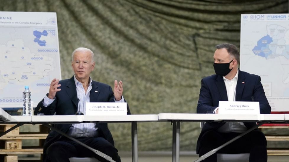 Joe Biden Praises Poland For Helping Millions Of Ukrainian Refugees
