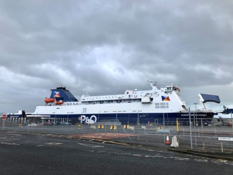 P&Amp;O Ship Detained In Larne After Being Deemed ‘Unfit To Sail’