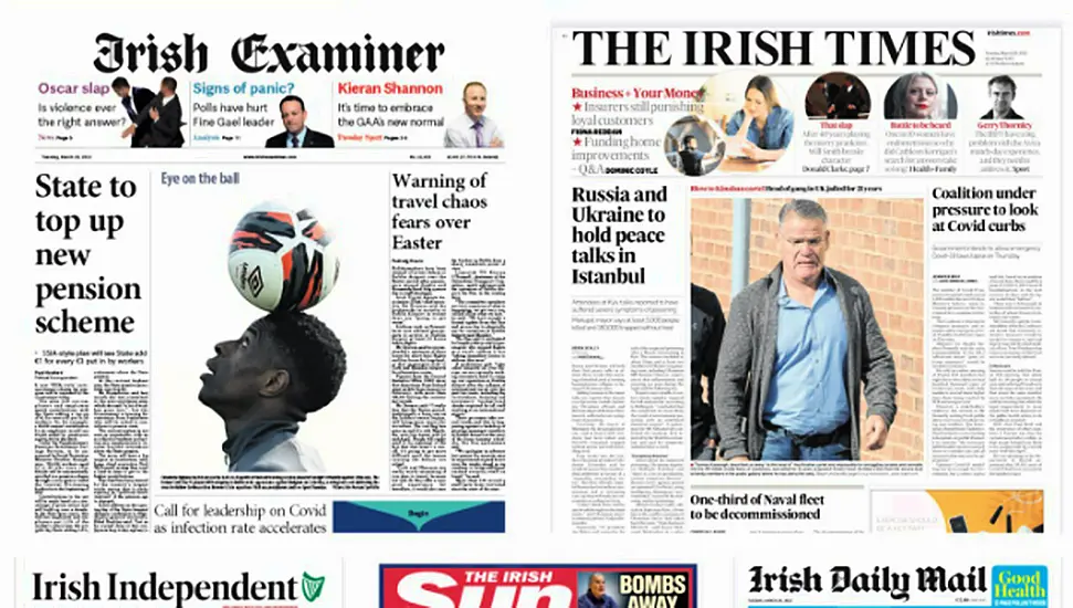 What The Papers Say: Tuesday's Front Pages