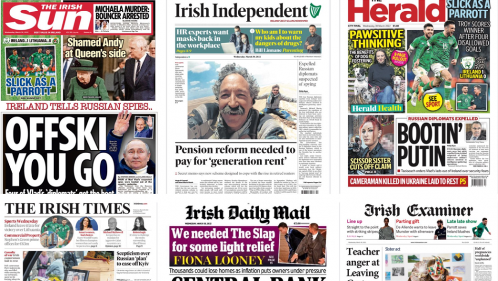 What The Papers Say: Wednesday's Front Pages