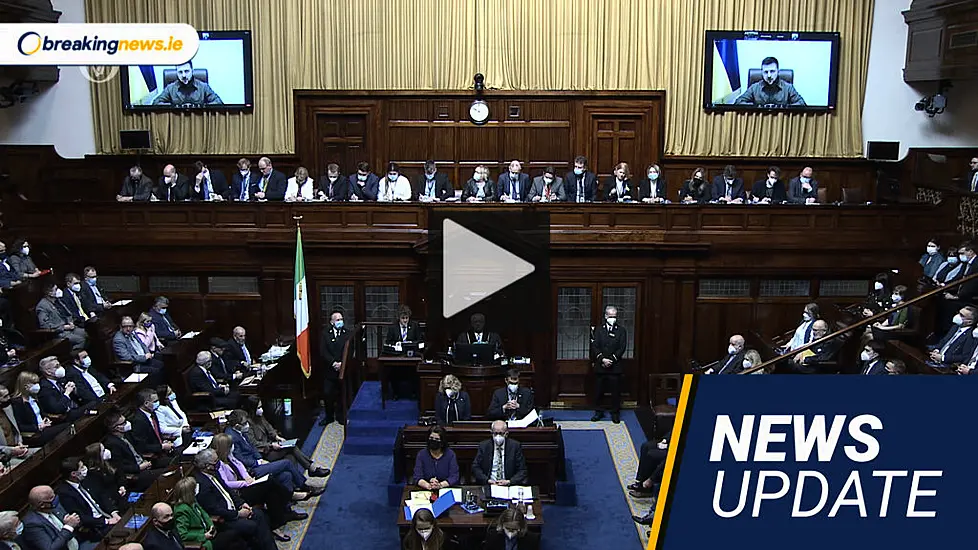 Video: Zelenskiy Addresses Oireachtas, Second Boosters And Holohan Salary