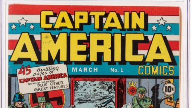Near-Mint Condition Of First Captain America Comic Sells For Over €2.7 Million