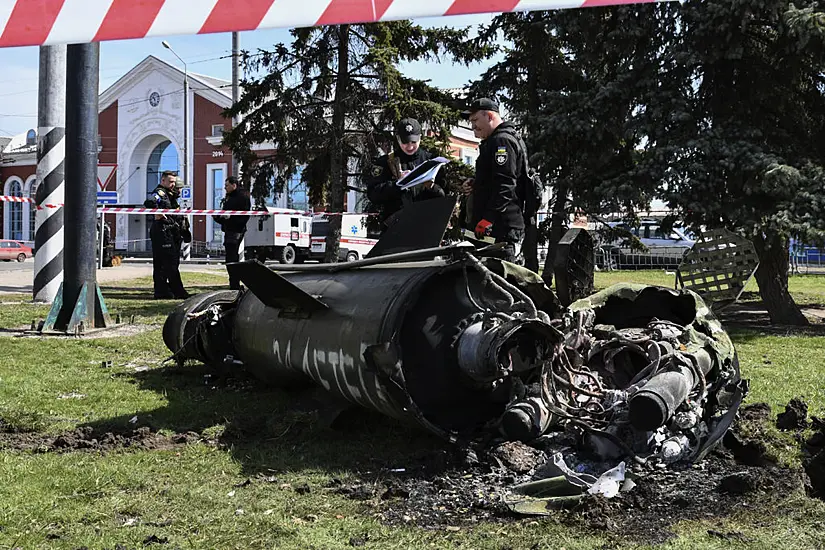 Dozens Killed In Missile Strike On Ukraine Railway Station Crowded With Evacuees