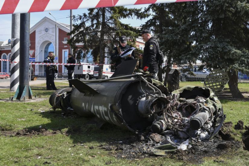 Dozens Killed In Missile Strike On Ukraine Railway Station Crowded With Evacuees