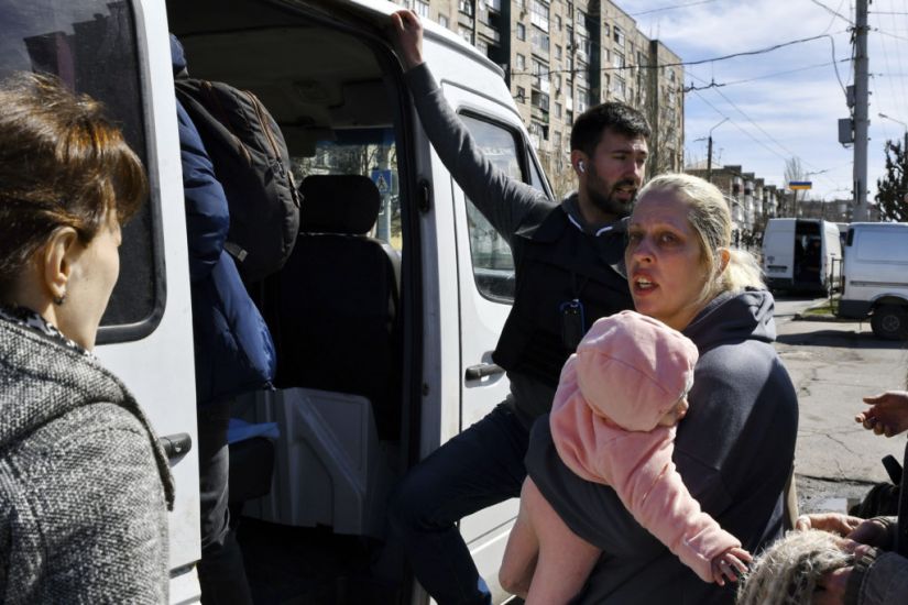 Civilians Bid To Leave Eastern Ukraine After Deadly Attack On Train Station
