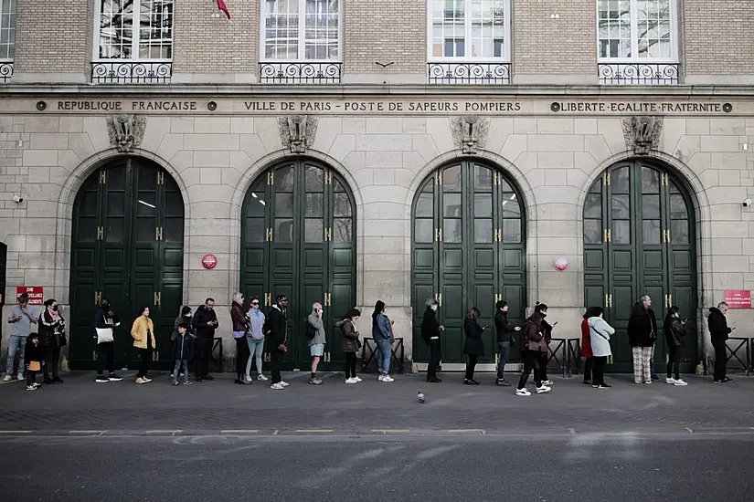 France Goes To The Polls As Macron Faces Strong Challenge From Le Pen