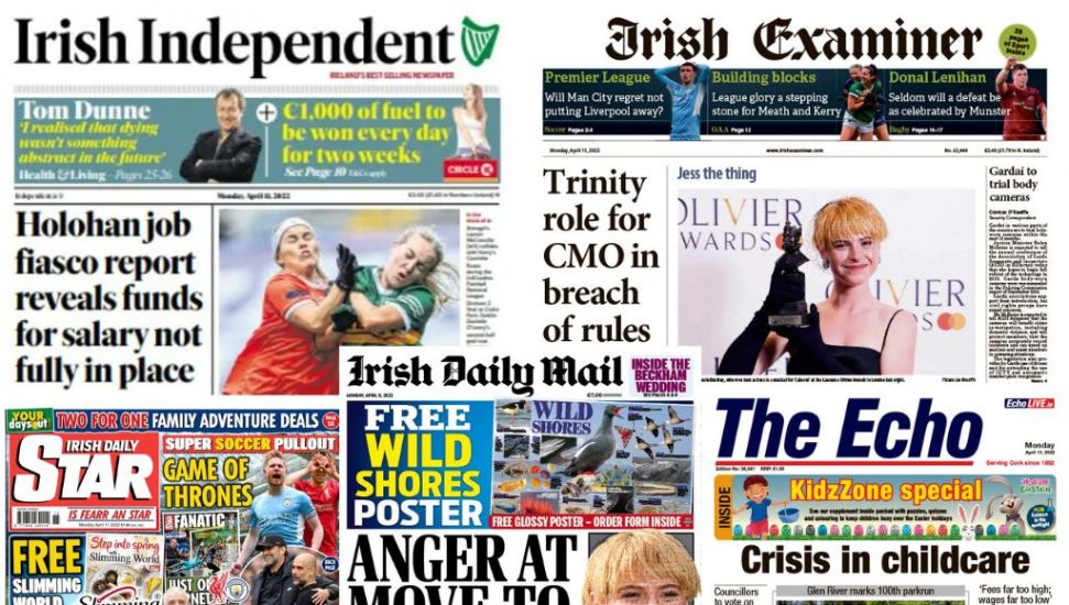 What The Papers Say: Monday's Front Pages