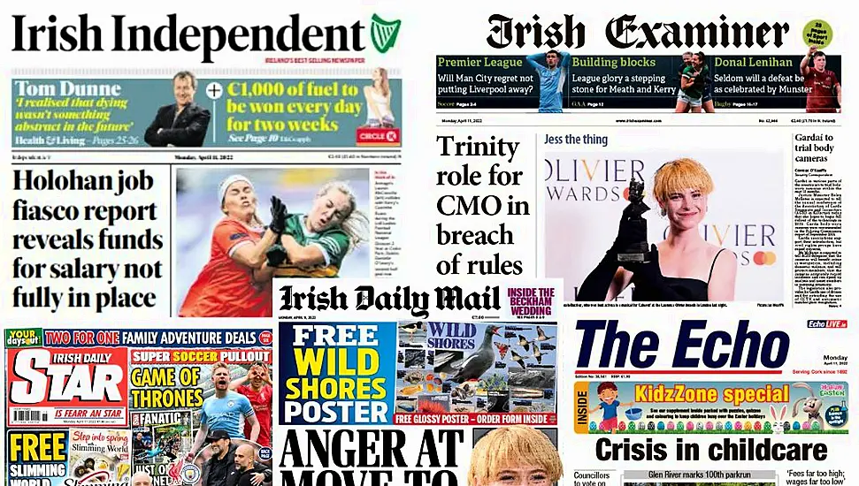 What The Papers Say: Monday's Front Pages