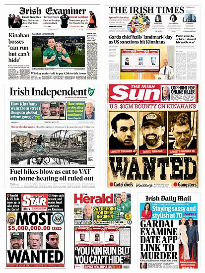 What The Papers Say: Wednesday's Front Pages