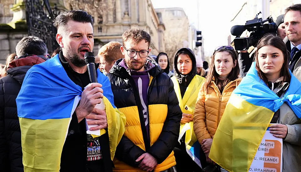 Dublin Protest Urges Government To Ban Russian ‘Hate Symbols’