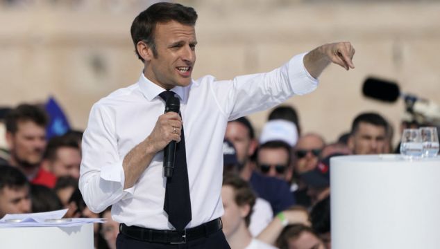 Macron Courts Marseille Voters As Climate Activists Stage Paris Demo