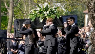 The Wanted Bandmates Carry Tom Parker's Coffin As Funeral Held In London
