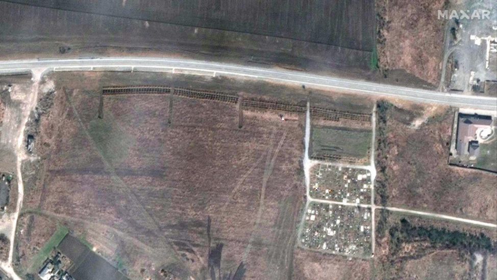 Satellite Images Reveal Possible Mass Graves Near Mariupol