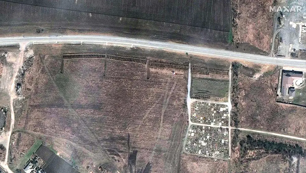 Satellite Images Reveal Possible Mass Graves Near Mariupol