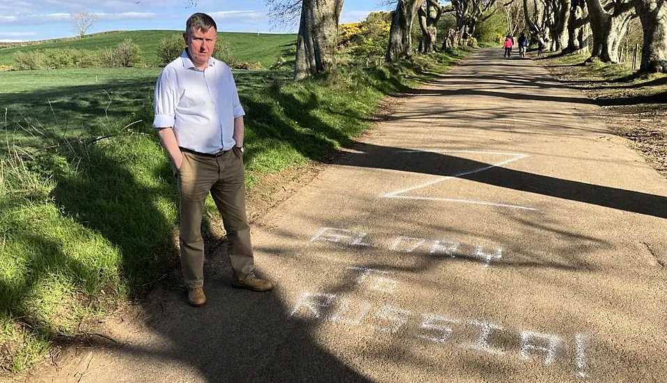 Pro-Russian Graffiti At Dark Hedges ‘Completely At Odds With Local Community’