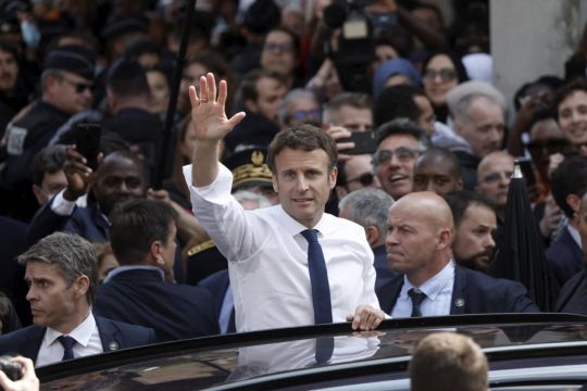Fruity Near-Miss For Macron As Re-Elected French President Targeted By Tomatoes