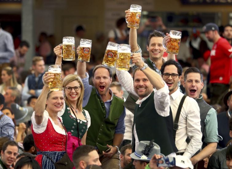 Revellers Raise Their Beer Steins To Return Of Oktoberfest After Pandemic Pause