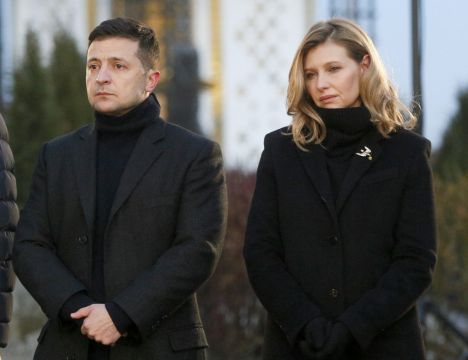 Ukraine’s First Lady Says Her Husband Is ‘A Man You Can Rely On’