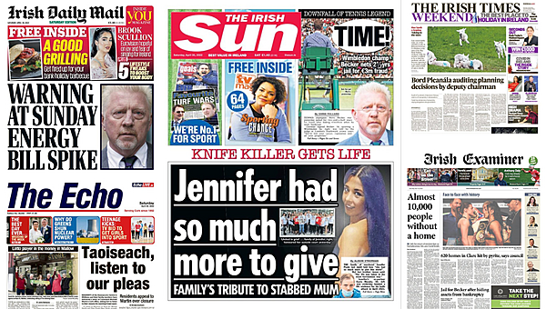 Carlow Nationalist — What the papers say: Saturday's front pages - Vimarsana News