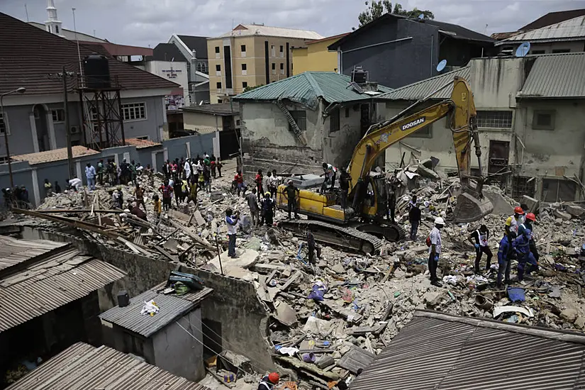 Five Dead As Building In Nigeria’s Commercial Hub Collapses