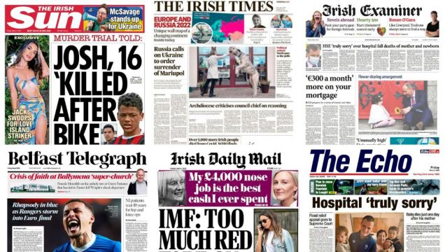 What The Papers Say: Friday's Front Pages