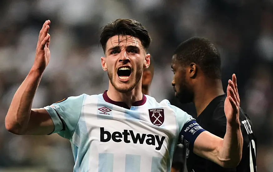 Declan Rice’s Rant Shows How Much We Care Says David Moyes After Frankfurt Loss