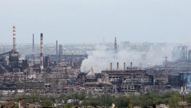 Women, Children And The Elderly Evacuated From Mariupol Steel Mill