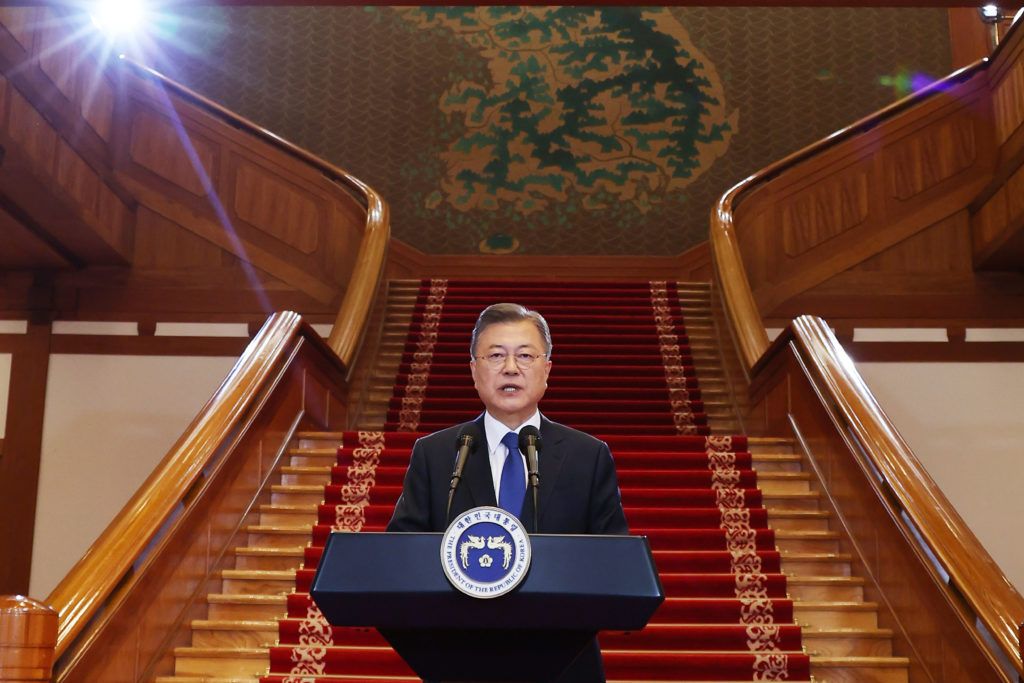 Güney Kore cumhurbaşkanı veda konuşmasında Kuzey ile barış çağrısında bulundu