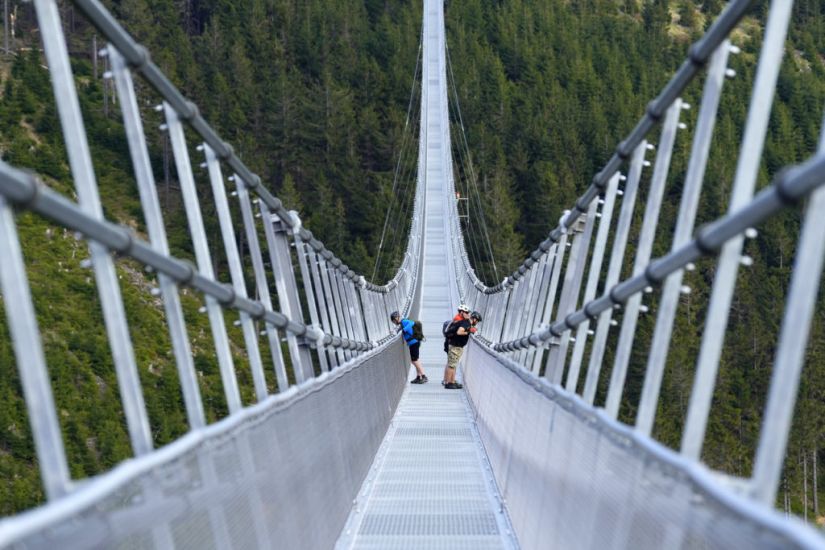 Longest Pedestrian Suspension Bridge Opens At Czech Resort