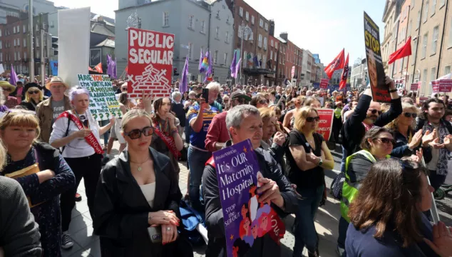 Protesters Call For State Ownership Of New Maternity Hospital