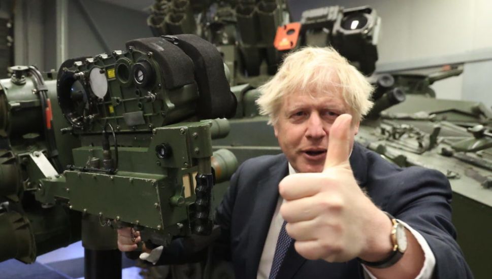 Johnson Inspects Weapons In Belfast Being Used On Frontline Of Ukraine Defence